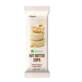 Vilgain Nut butter cups BIO bílé arašídové blaho 39g